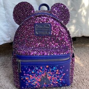 Loungefly Disney Parks Sequin Mini Backpack